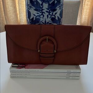 Banana Republic Brown Leather Clutch
